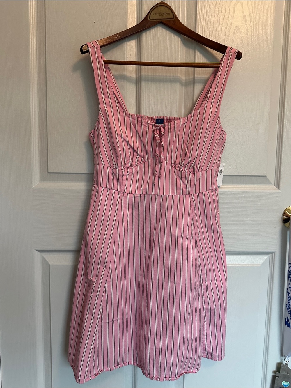 Women’s Old Navy Pink and White Striped Mini Dress